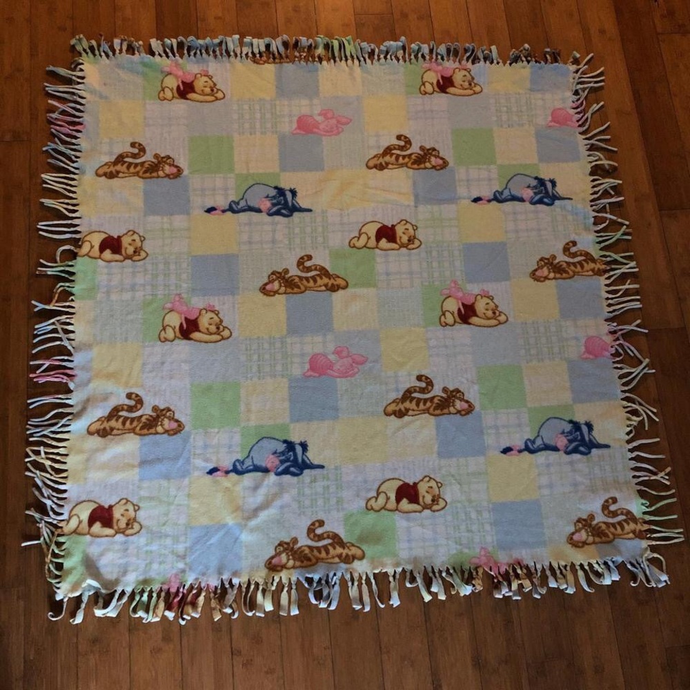 47x47 Winnie the Pooh, eeyore Piglet baby nursery throw blanket